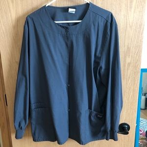 Grey scrub jacket